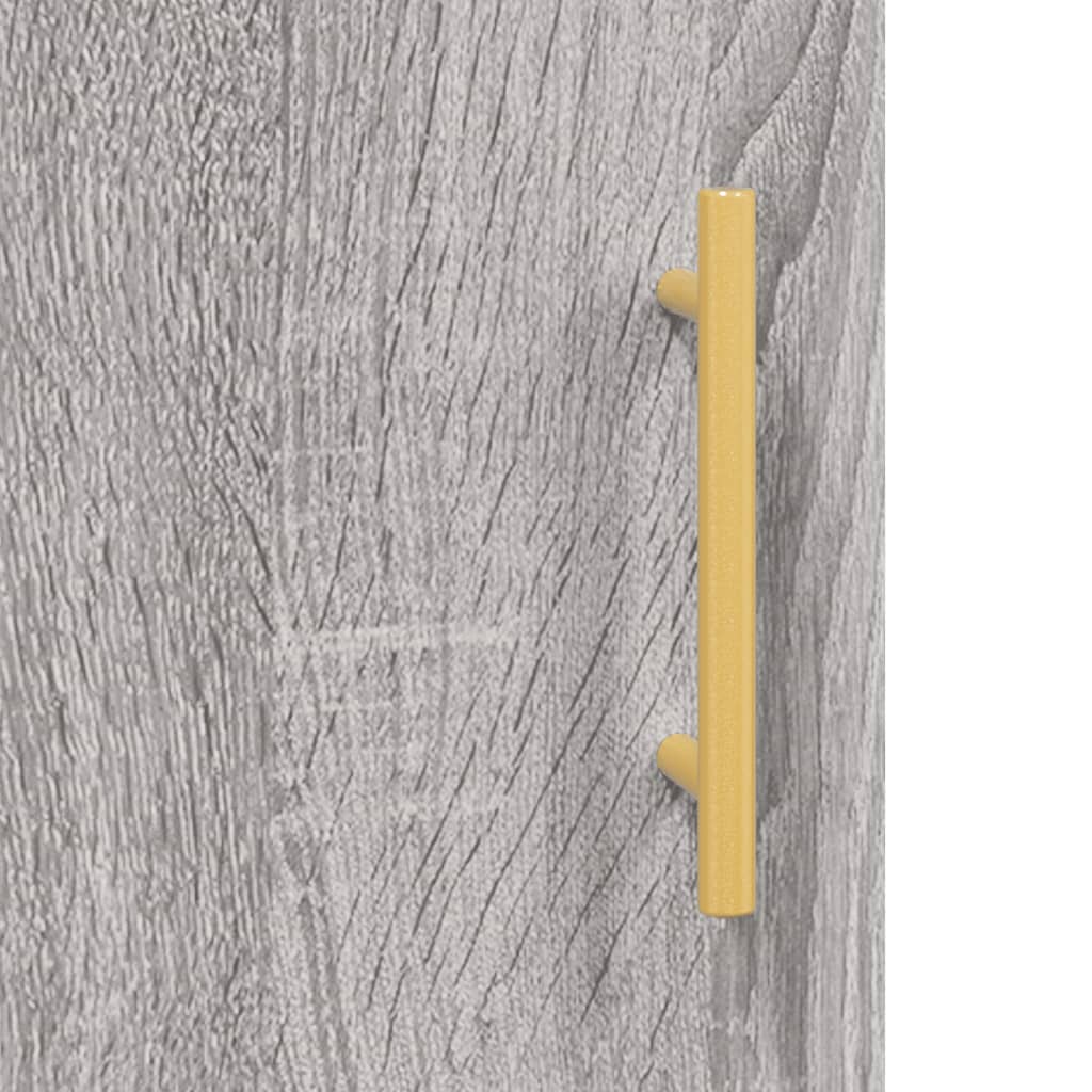 Image Buffet haut Sonoma gris 69,5x34x180 cm Bois d'ingénierie | Xios Store SNC vidaXL Xios Store SNC