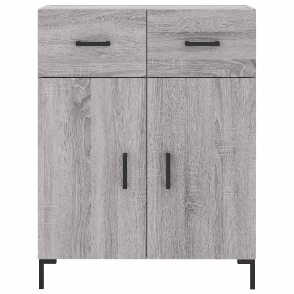 Image Buffet haut Sonoma gris 69,5x34x180 cm Bois d'ingénierie | Xios Store SNC vidaXL Xios Store SNC