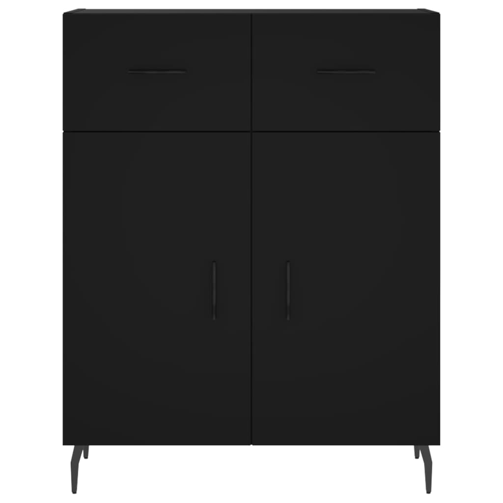 Image Buffet haut Noir 69,5x34x180 cm Bois d'ingénierie | Xios Store SNC vidaXL Xios Store SNC