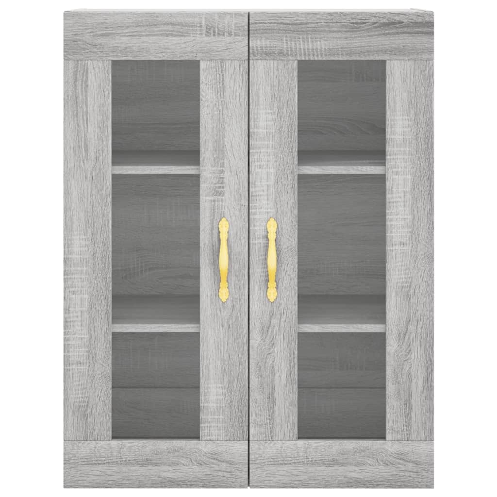 Image Buffet haut Sonoma gris 69,5x34x180 cm Bois d'ingénierie | Xios Store SNC vidaXL Xios Store SNC