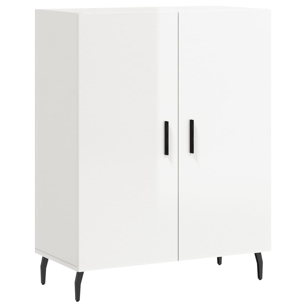 Image Buffet haut Blanc brillant 69,5x34x180 cm Bois d'ingénierie | Xios Store SNC vidaXL Xios Store SNC