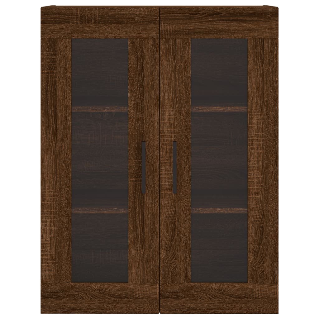 Image Buffet haut Chêne marron 69,5x34x180 cm Bois d'ingénierie | Xios Store SNC vidaXL Xios Store SNC