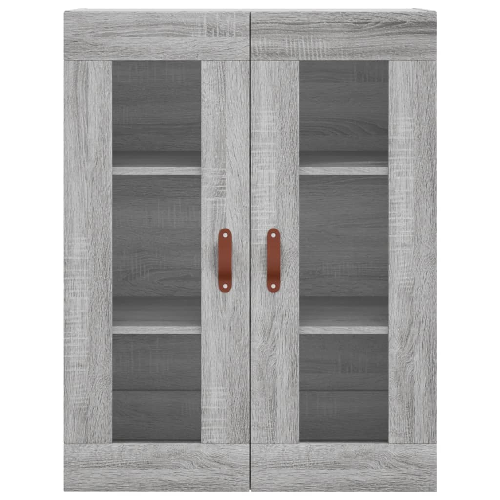 Image Buffet haut Sonoma gris 69,5x34x180 cm Bois d'ingénierie | Xios Store SNC vidaXL Xios Store SNC