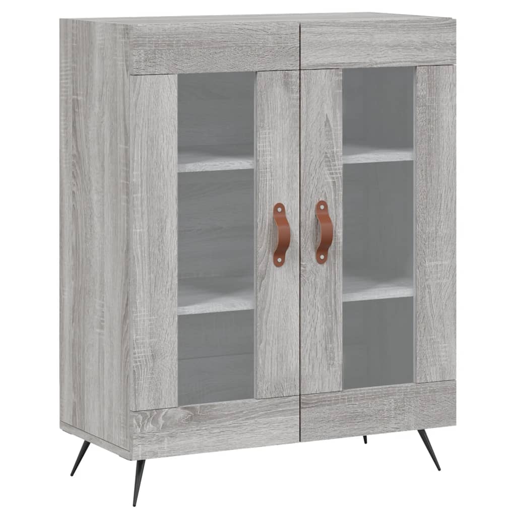 Image Buffet haut Sonoma gris 69,5x34x180 cm Bois d'ingénierie | Xios Store SNC vidaXL Xios Store SNC