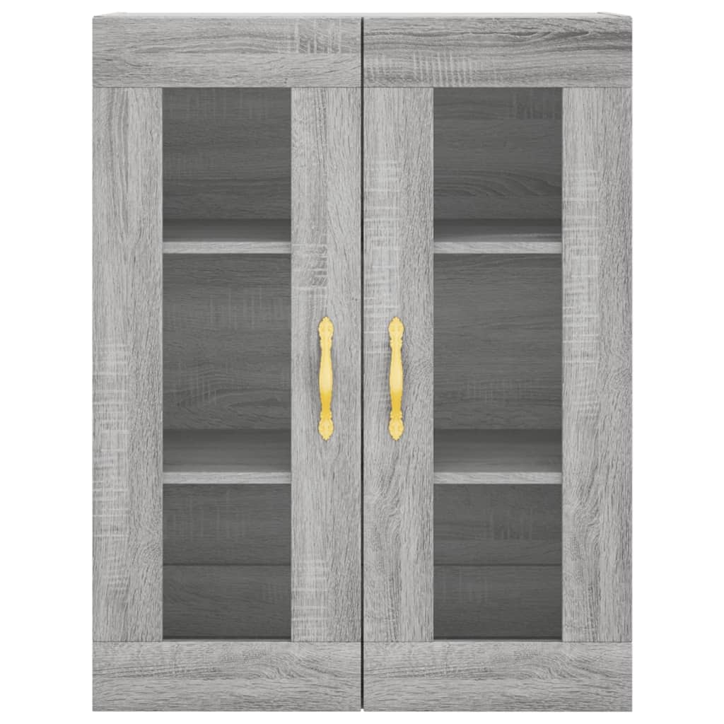 Image Buffet haut Sonoma gris 69,5x34x180 cm Bois d'ingénierie | Xios Store SNC vidaXL Xios Store SNC