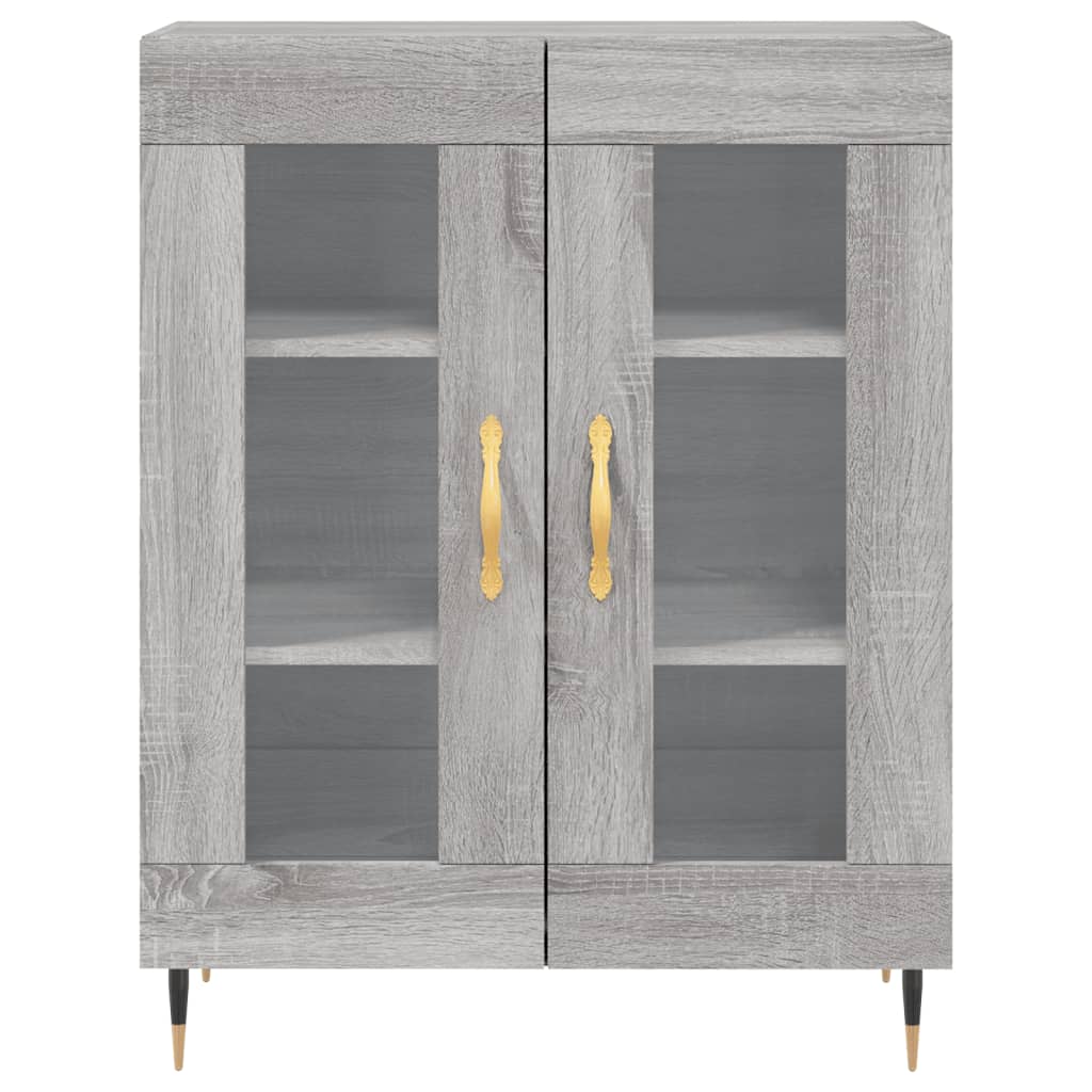 Image Buffet haut Sonoma gris 69,5x34x180 cm Bois d'ingénierie | Xios Store SNC vidaXL Xios Store SNC