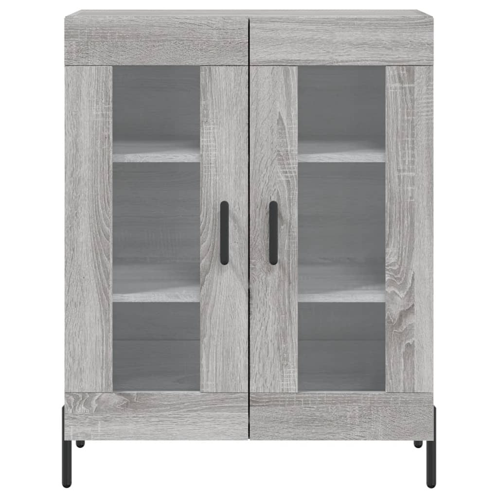 Image Buffet haut Sonoma gris 69,5x34x180 cm Bois d'ingénierie | Xios Store SNC vidaXL Xios Store SNC