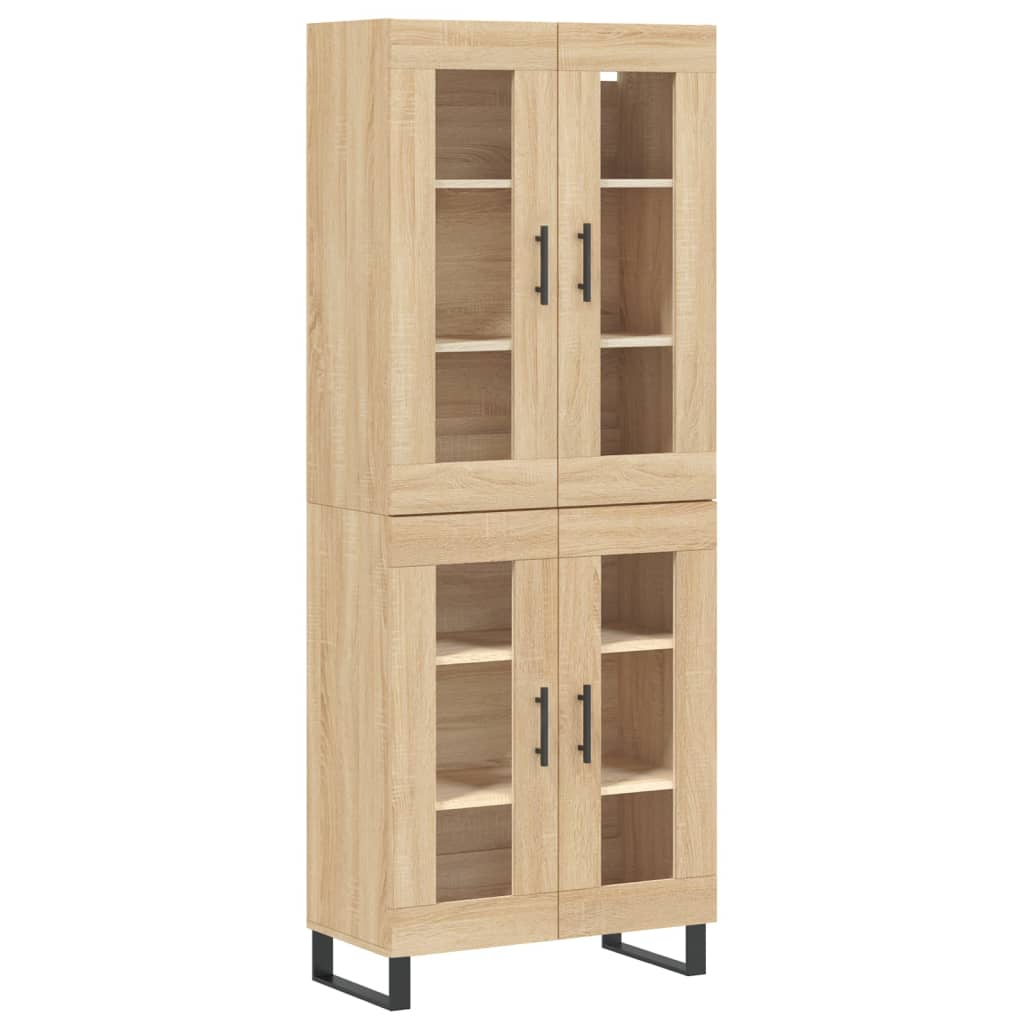 Image Buffet haut Chêne sonoma 69,5x34x180 cm Bois d'ingénierie | Xios Store SNC vidaXL Xios Store SNC