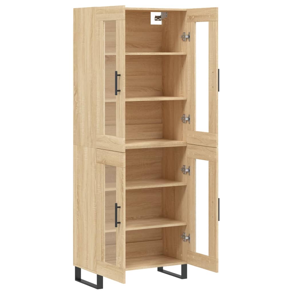 Image Buffet haut Chêne sonoma 69,5x34x180 cm Bois d'ingénierie | Xios Store SNC vidaXL Xios Store SNC