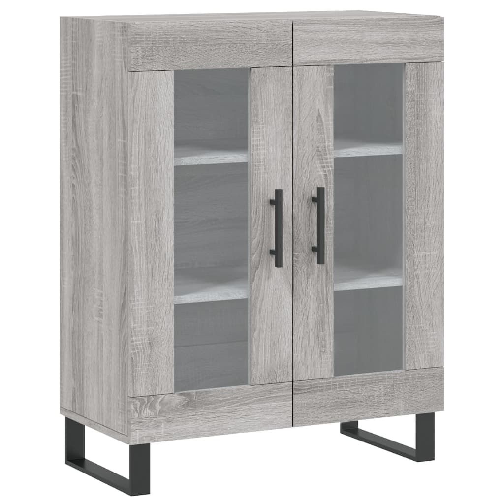 Image Buffet haut Sonoma gris 69,5x34x180 cm Bois d'ingénierie | Xios Store SNC vidaXL Xios Store SNC