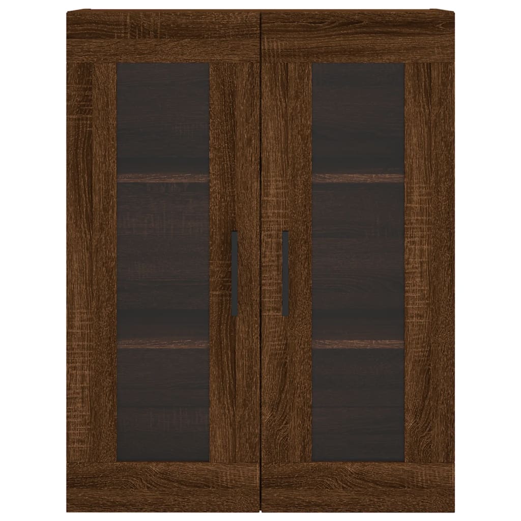 Image Buffet haut Chêne marron 69,5x34x180 cm Bois d'ingénierie | Xios Store SNC vidaXL Xios Store SNC