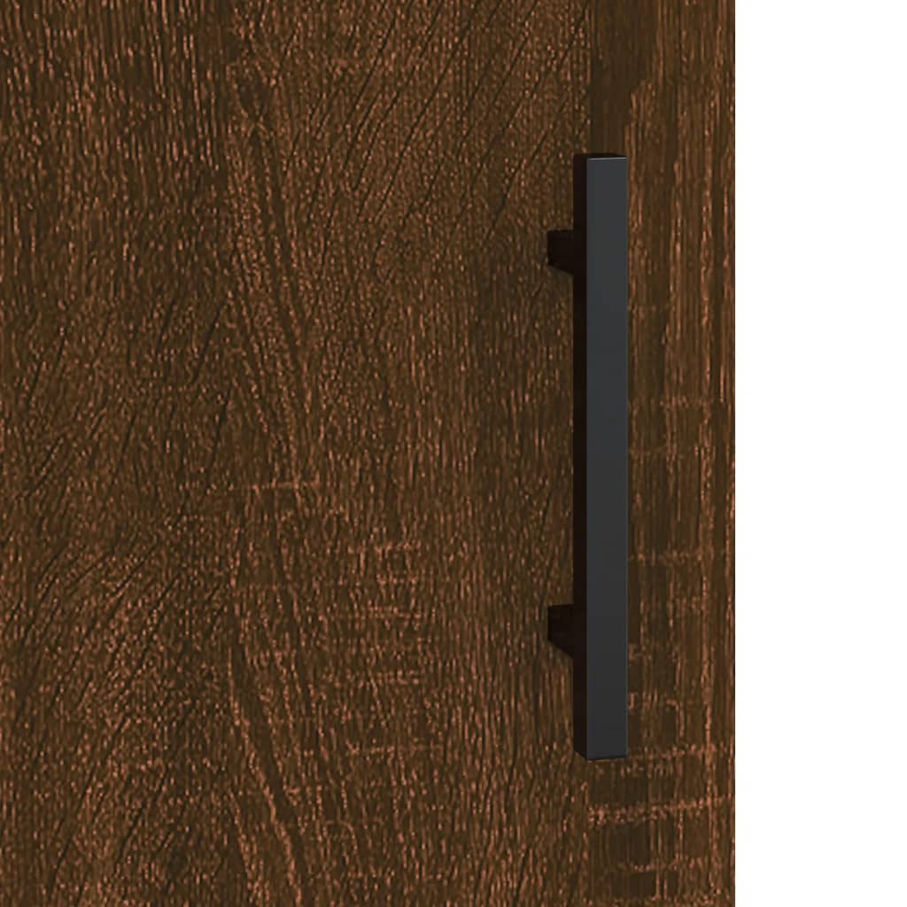 Image Buffet haut Chêne marron 69,5x34x180 cm Bois d'ingénierie | Xios Store SNC vidaXL Xios Store SNC