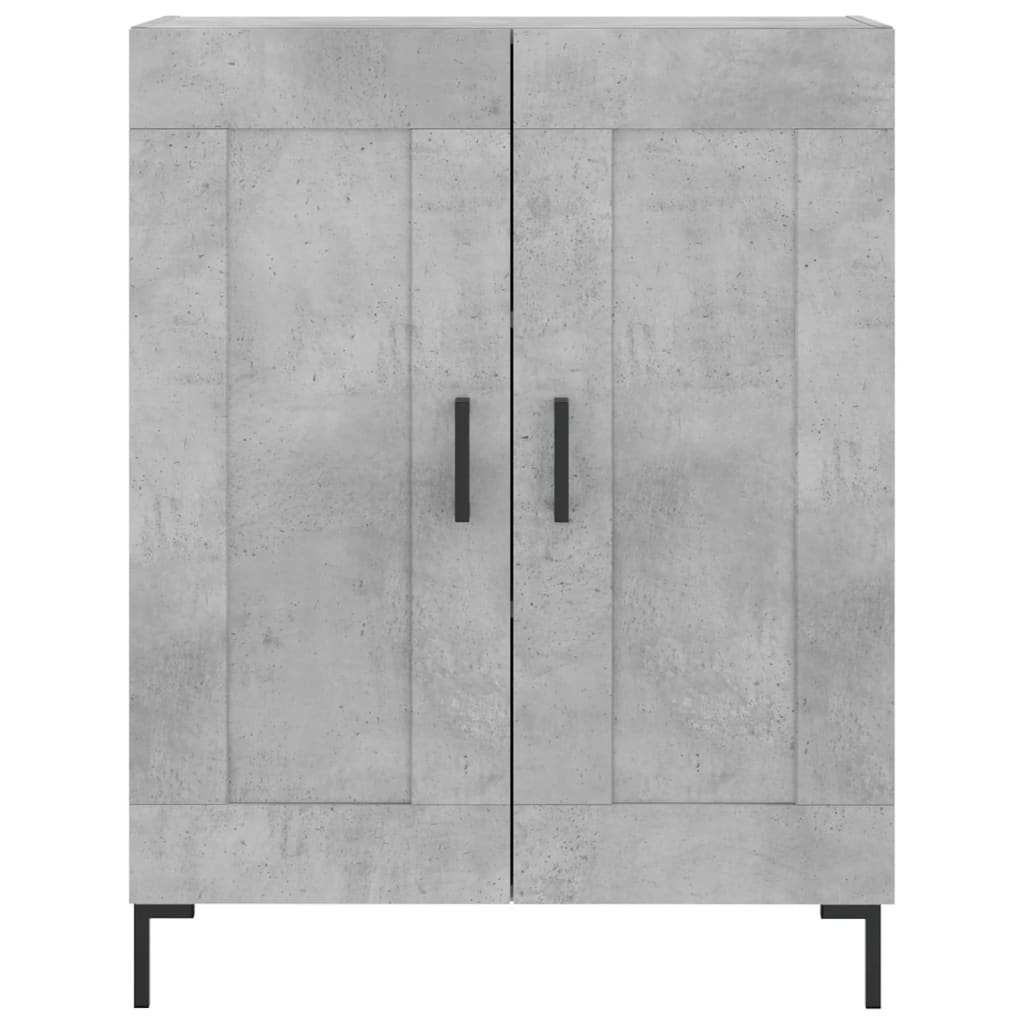 Image Buffet haut Gris béton 69,5x34x180 cm Bois d'ingénierie | Xios Store SNC vidaXL Xios Store SNC