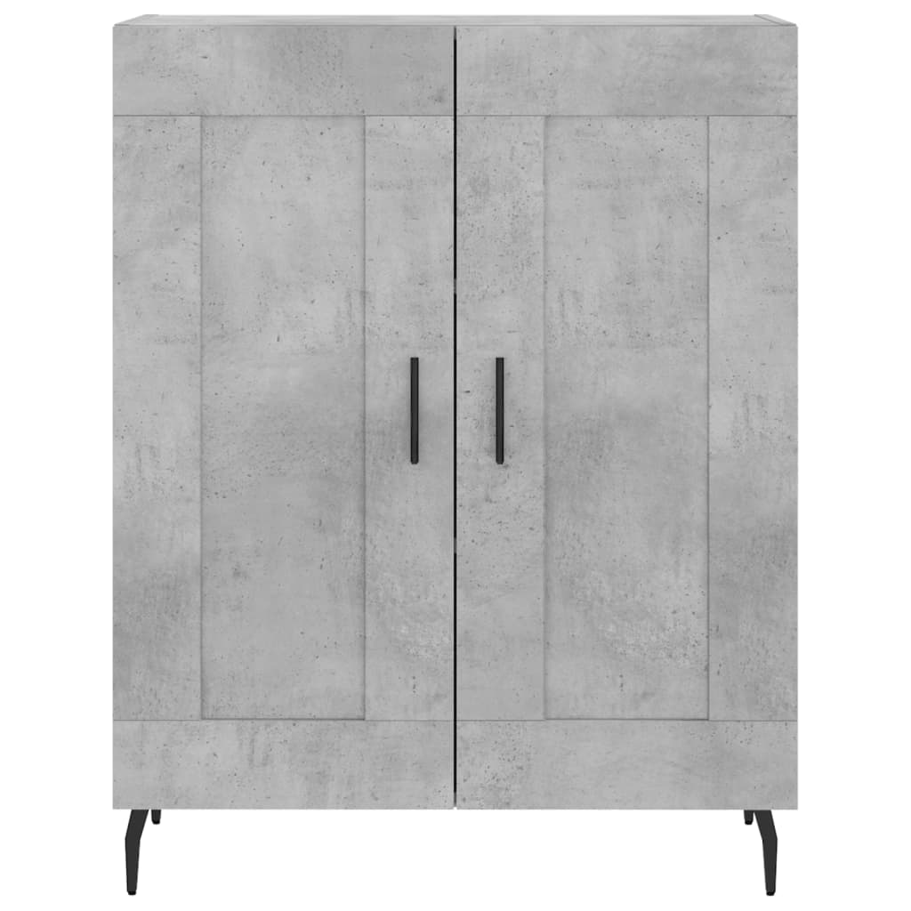 Image Buffet haut Gris béton 69,5x34x180 cm Bois d'ingénierie | Xios Store SNC vidaXL Xios Store SNC