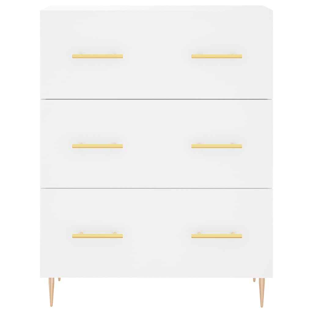 Image Buffet haut Blanc 69,5x34x180 cm Bois d'ingénierie | Xios Store SNC vidaXL Xios Store SNC