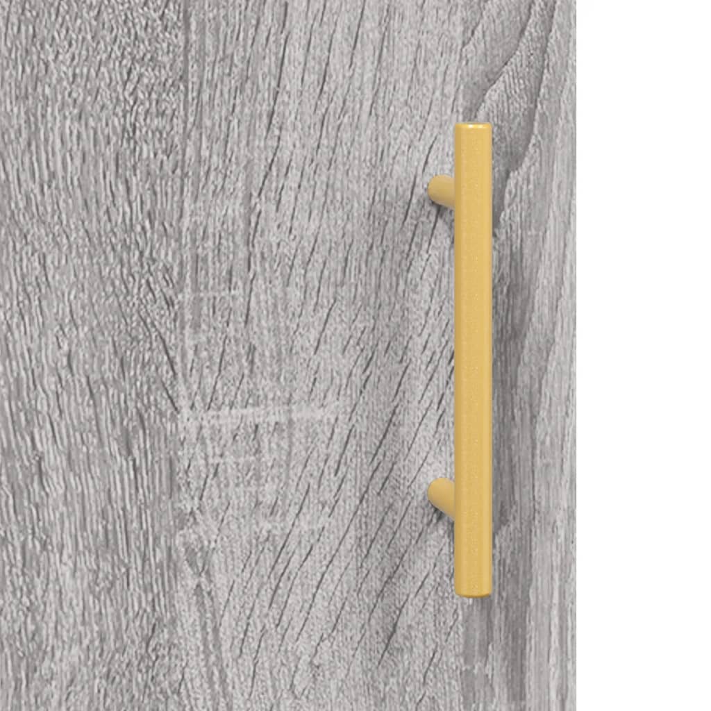 Image Buffet haut Sonoma gris 69,5x34x180 cm Bois d'ingénierie | Xios Store SNC vidaXL Xios Store SNC