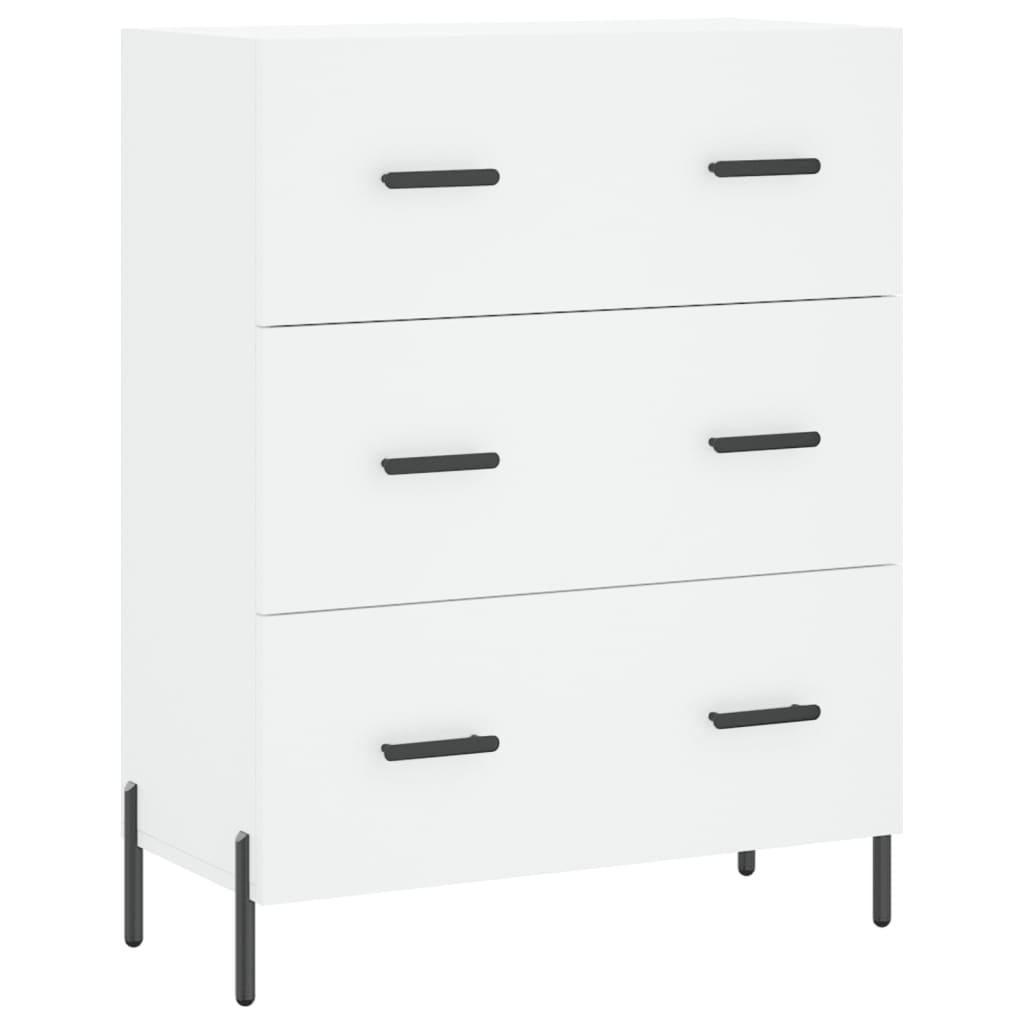 Image Buffet haut Blanc 69,5x34x180 cm Bois d'ingénierie | Xios Store SNC vidaXL Xios Store SNC