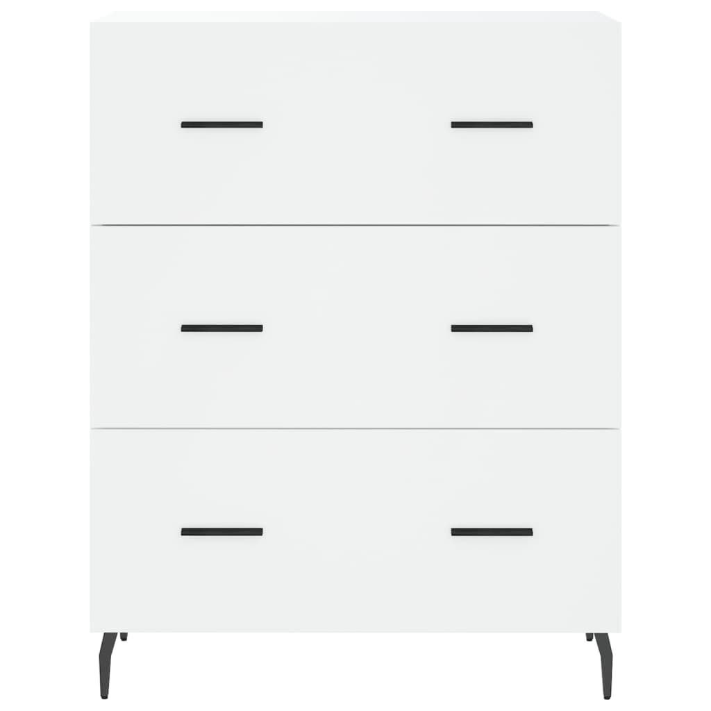 Image Buffet haut Blanc 69,5x34x180 cm Bois d'ingénierie | Xios Store SNC vidaXL Xios Store SNC