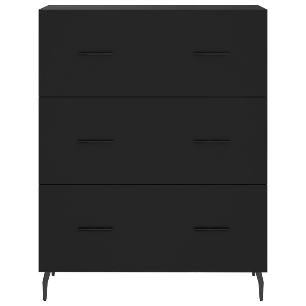 Image Buffet haut Noir 69,5x34x180 cm Bois d'ingénierie | Xios Store SNC vidaXL Xios Store SNC