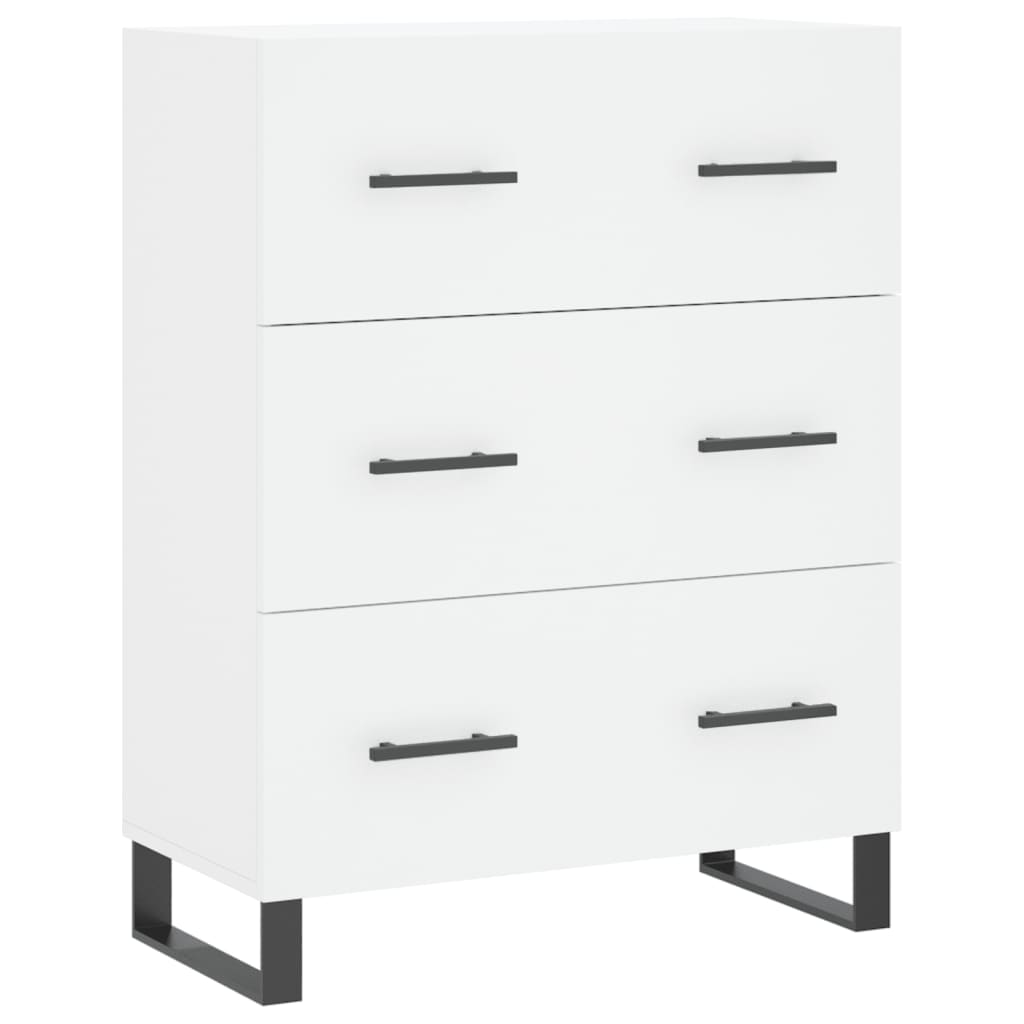 Image Buffet haut Blanc 69,5x34x180 cm Bois d'ingénierie | Xios Store SNC vidaXL Xios Store SNC