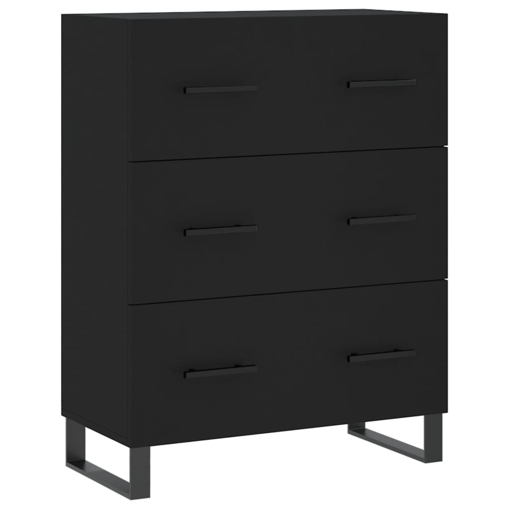 Image Buffet haut Noir 69,5x34x180 cm Bois d'ingénierie | Xios Store SNC vidaXL Xios Store SNC