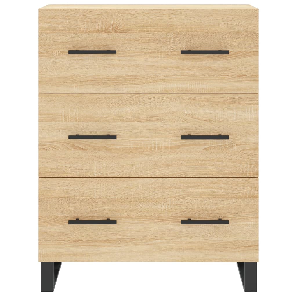 Image Buffet haut Chêne sonoma 69,5x34x180 cm Bois d'ingénierie | Xios Store SNC vidaXL Xios Store SNC