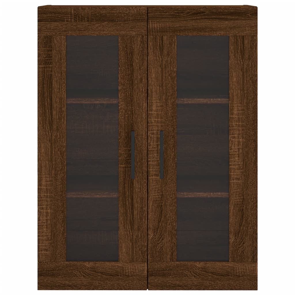 Image Buffet haut Chêne marron 69,5x34x180 cm Bois d'ingénierie | Xios Store SNC vidaXL Xios Store SNC