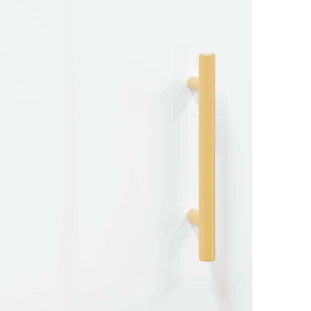 Image Buffet haut Blanc brillant 69,5x34x180 cm Bois d'ingénierie | Xios Store SNC vidaXL Xios Store SNC