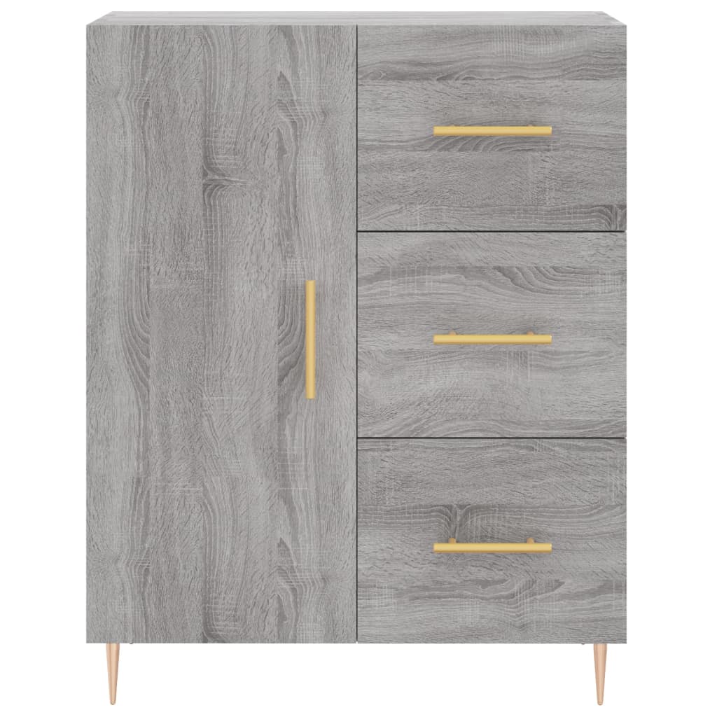 Image Buffet haut Sonoma gris 69,5x34x180 cm Bois d'ingénierie | Xios Store SNC vidaXL Xios Store SNC