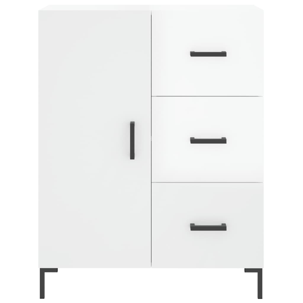 Image Buffet haut Blanc brillant 69,5x34x180 cm Bois d'ingénierie | Xios Store SNC vidaXL Xios Store SNC