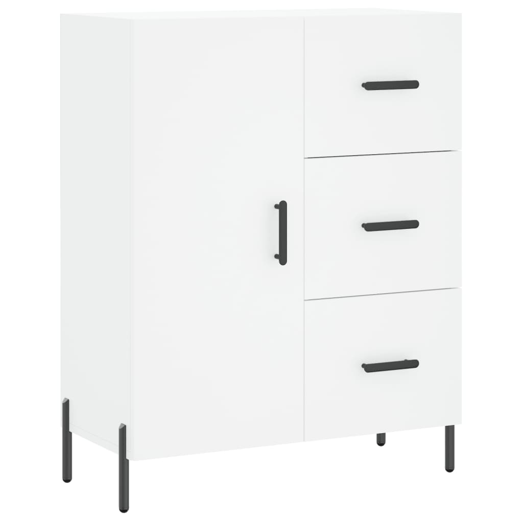 Image Buffet haut Blanc 69,5x34x180 cm Bois d'ingénierie | Xios Store SNC vidaXL Xios Store SNC