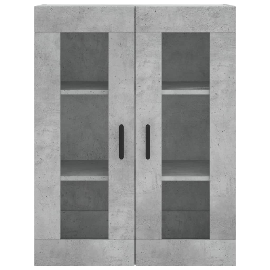 Image Buffet haut Gris béton 69,5x34x180 cm Bois d'ingénierie | Xios Store SNC vidaXL Xios Store SNC