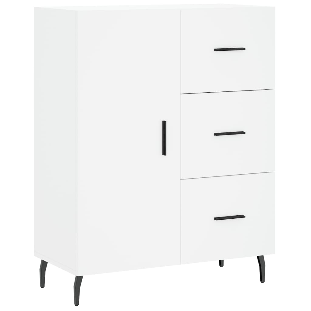 Image Buffet haut Blanc 69,5x34x180 cm Bois d'ingénierie | Xios Store SNC vidaXL Xios Store SNC