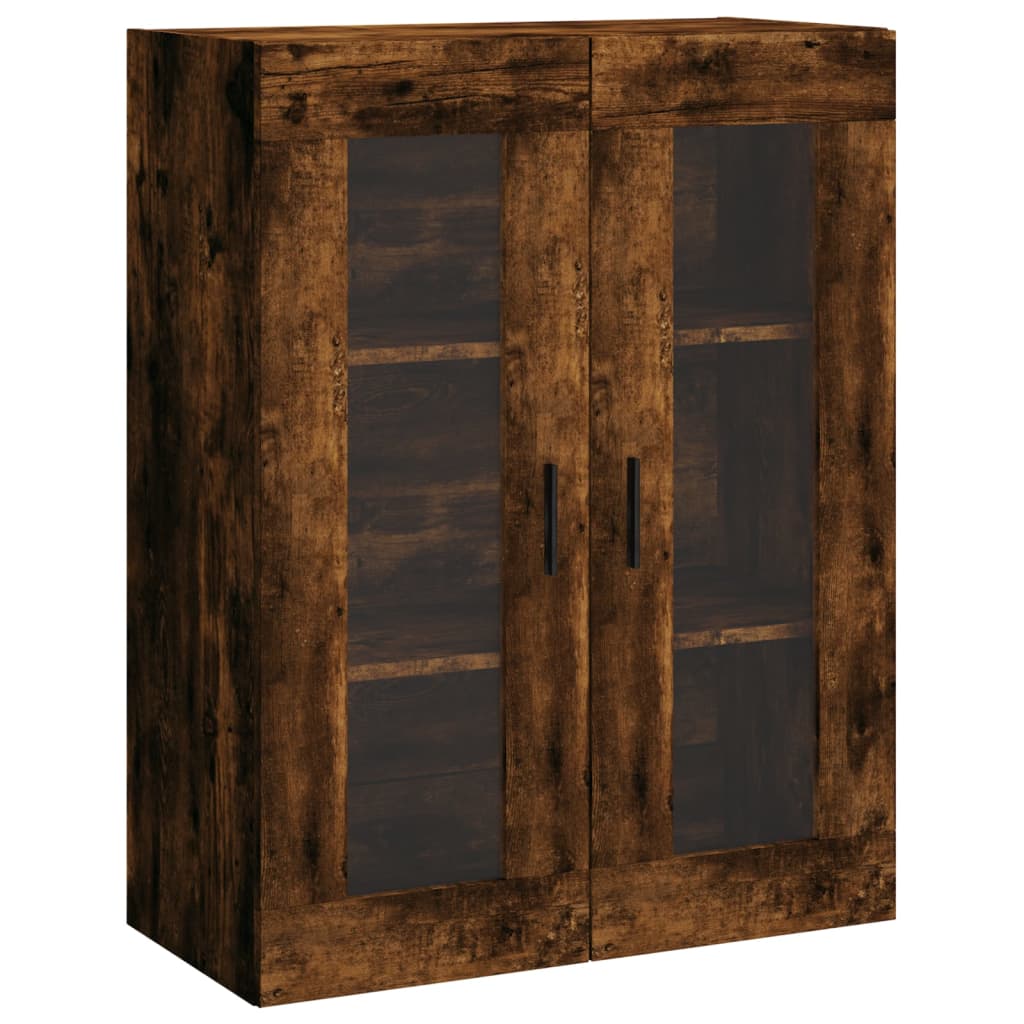 Image Buffet haut Chêne fumé 69,5x34x180 cm Bois d'ingénierie | Xios Store SNC vidaXL Xios Store SNC