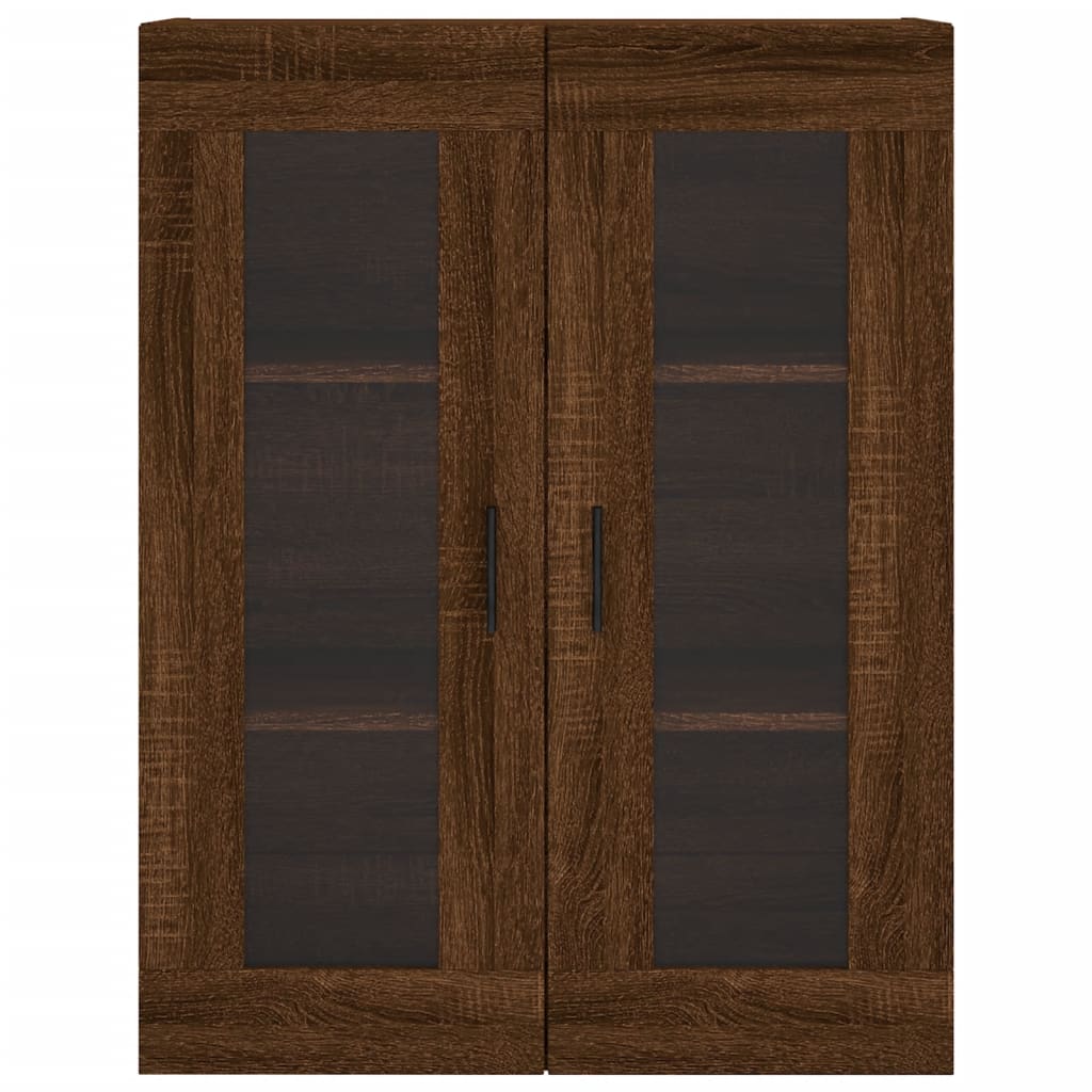 Image Buffet haut Chêne marron 69,5x34x180 cm Bois d'ingénierie | Xios Store SNC vidaXL Xios Store SNC