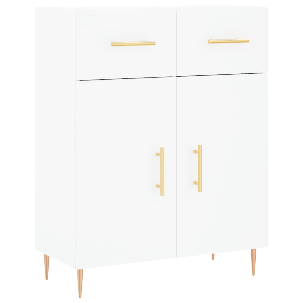 Image Buffet haut Blanc 69,5x34x180 cm Bois d'ingénierie | Xios Store SNC vidaXL Xios Store SNC