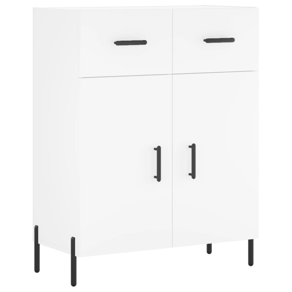 Image Buffet haut Blanc 69,5x34x180 cm Bois d'ingénierie | Xios Store SNC vidaXL Xios Store SNC