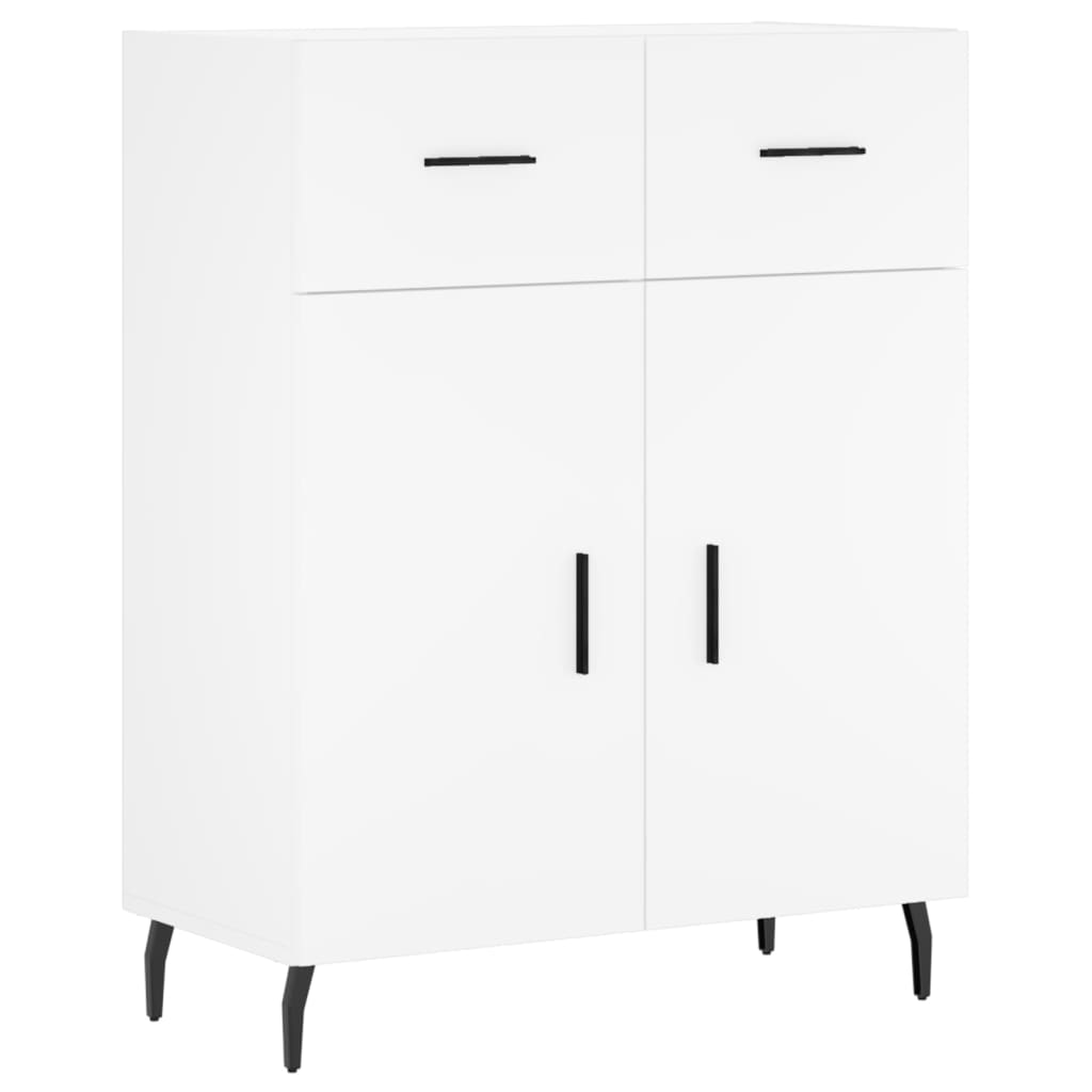 Image Buffet haut Blanc 69,5x34x180 cm Bois d'ingénierie | Xios Store SNC vidaXL Xios Store SNC