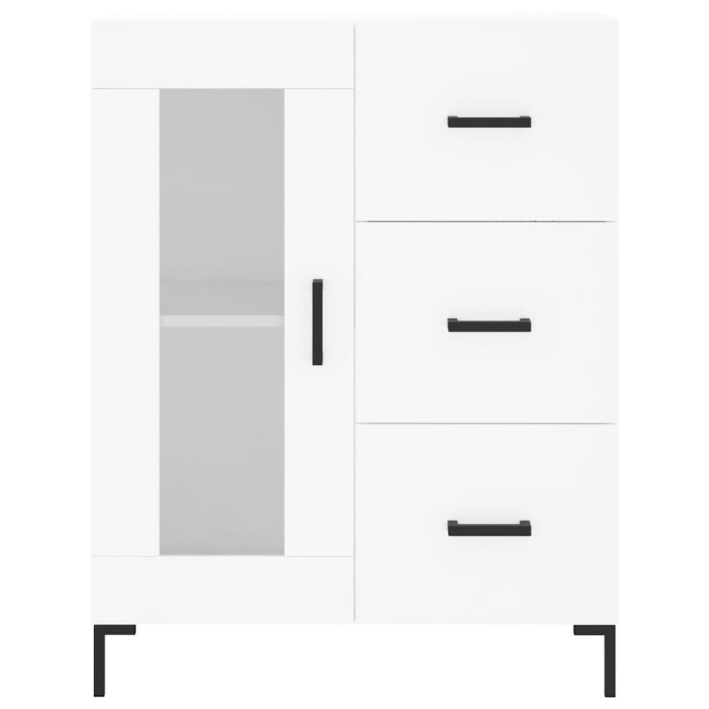 Image Buffet haut Blanc 69,5x34x180 cm Bois d'ingénierie | Xios Store SNC vidaXL Xios Store SNC