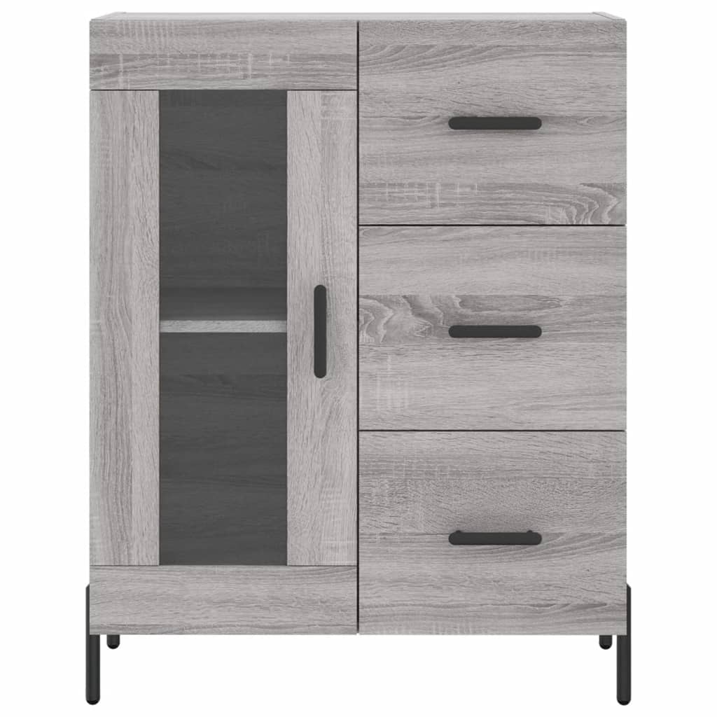 Image Buffet haut Sonoma gris 69,5x34x180 cm Bois d'ingénierie | Xios Store SNC vidaXL Xios Store SNC