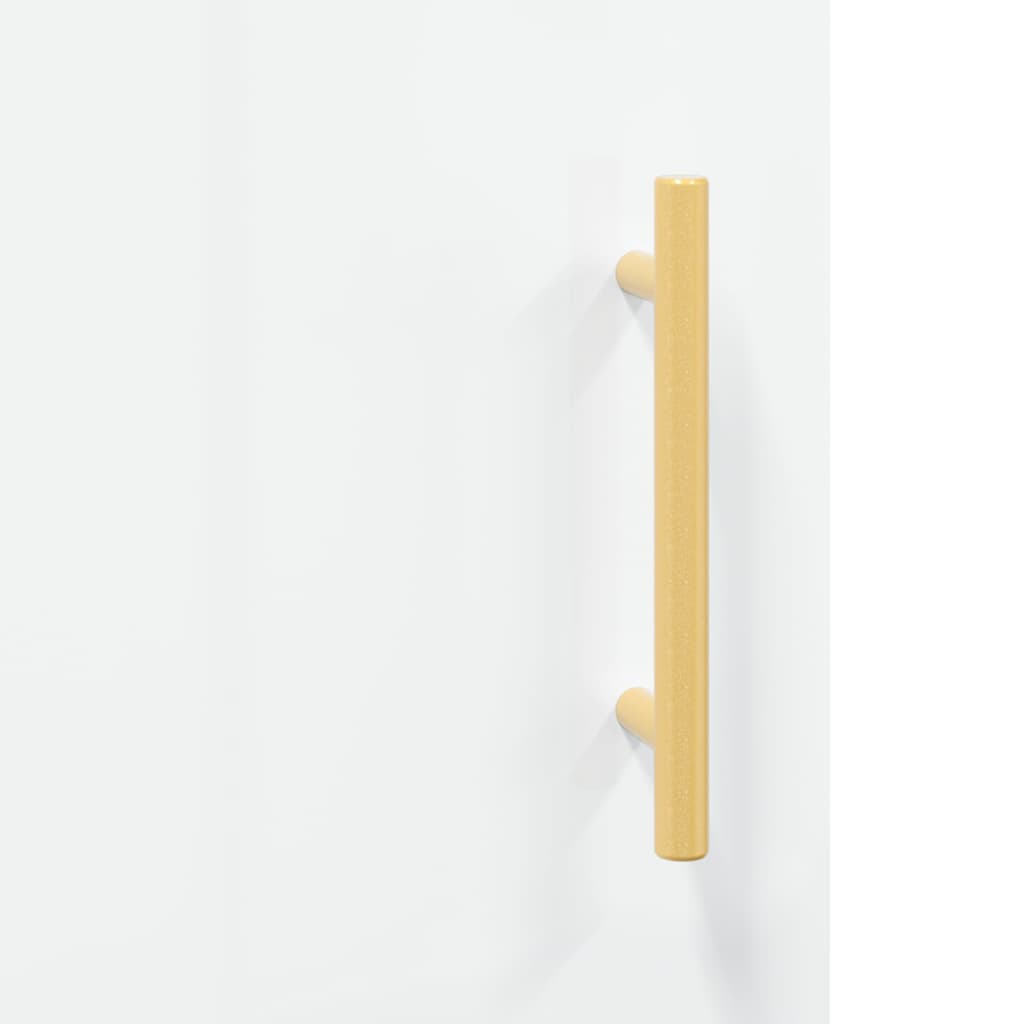 Image Buffet haut Blanc brillant 69,5x34x180 cm Bois d'ingénierie | Xios Store SNC vidaXL Xios Store SNC