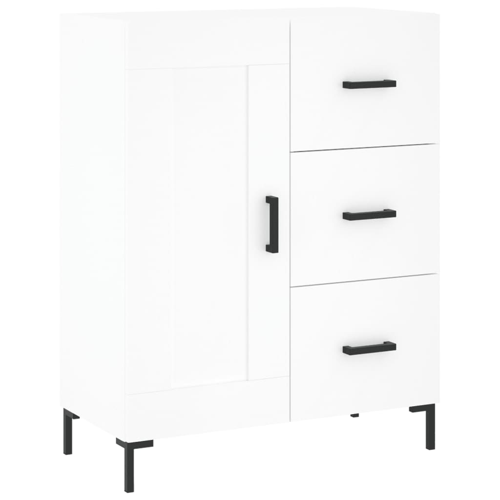 Image Buffet haut Blanc 69,5x34x180 cm Bois d'ingénierie | Xios Store SNC vidaXL Xios Store SNC