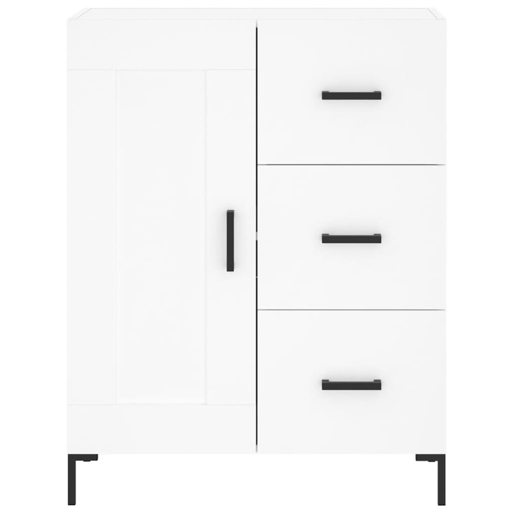 Image Buffet haut Blanc 69,5x34x180 cm Bois d'ingénierie | Xios Store SNC vidaXL Xios Store SNC