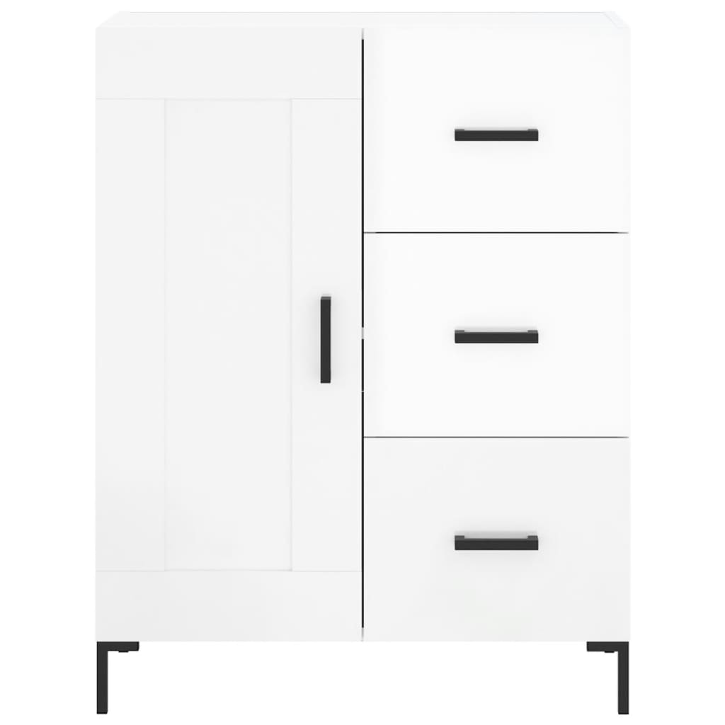 Image Buffet haut Blanc brillant 69,5x34x180 cm Bois d'ingénierie | Xios Store SNC vidaXL Xios Store SNC