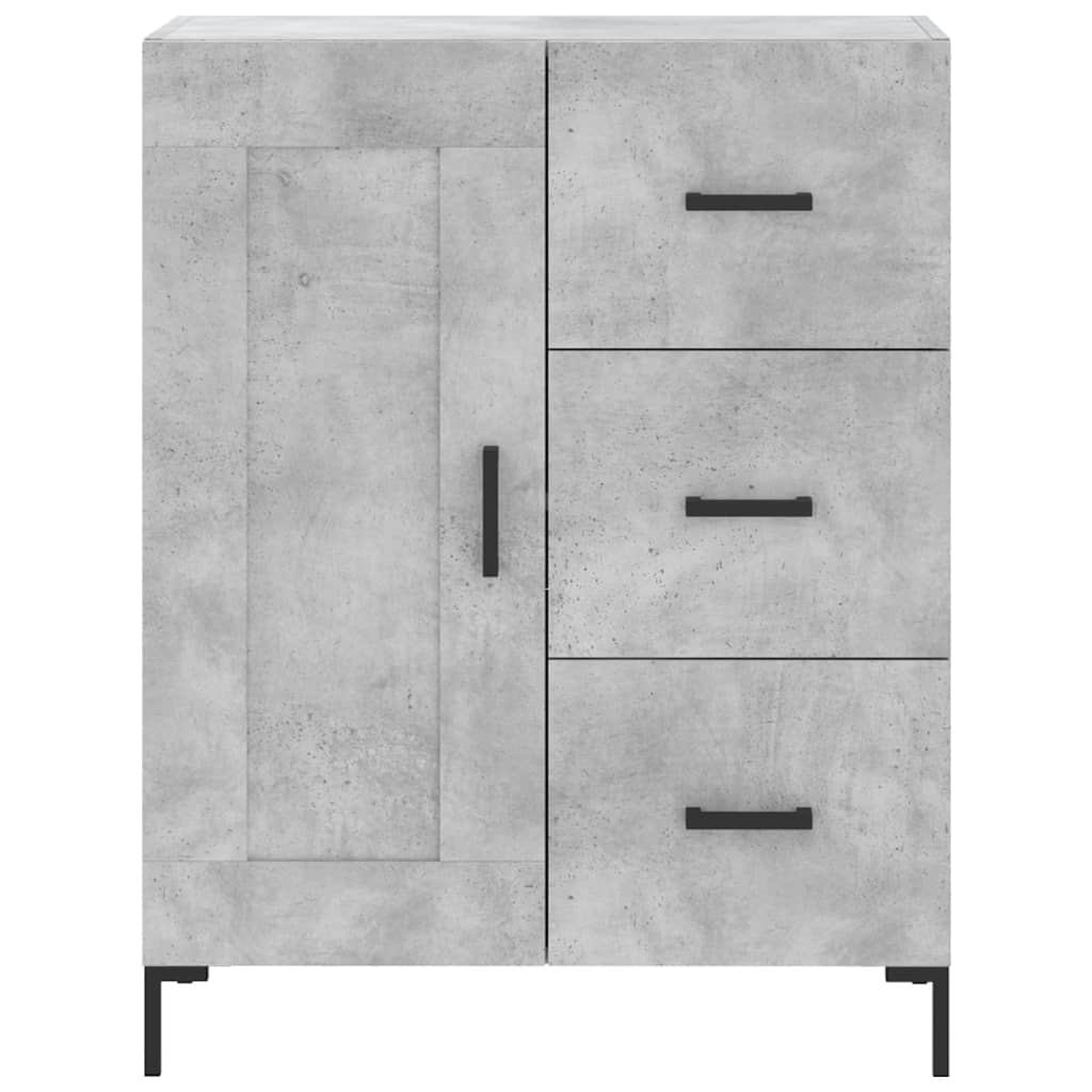 Image Buffet haut Gris béton 69,5x34x180 cm Bois d'ingénierie | Xios Store SNC vidaXL Xios Store SNC