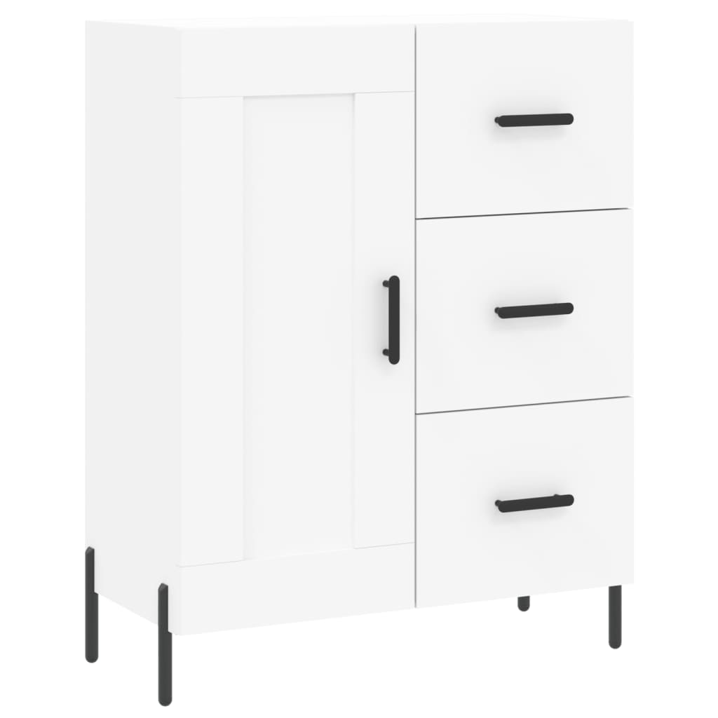 Image Buffet haut Blanc 69,5x34x180 cm Bois d'ingénierie | Xios Store SNC vidaXL Xios Store SNC