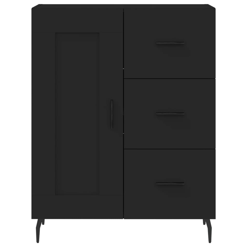 Image Buffet haut Noir 69,5x34x180 cm Bois d'ingénierie | Xios Store SNC vidaXL Xios Store SNC