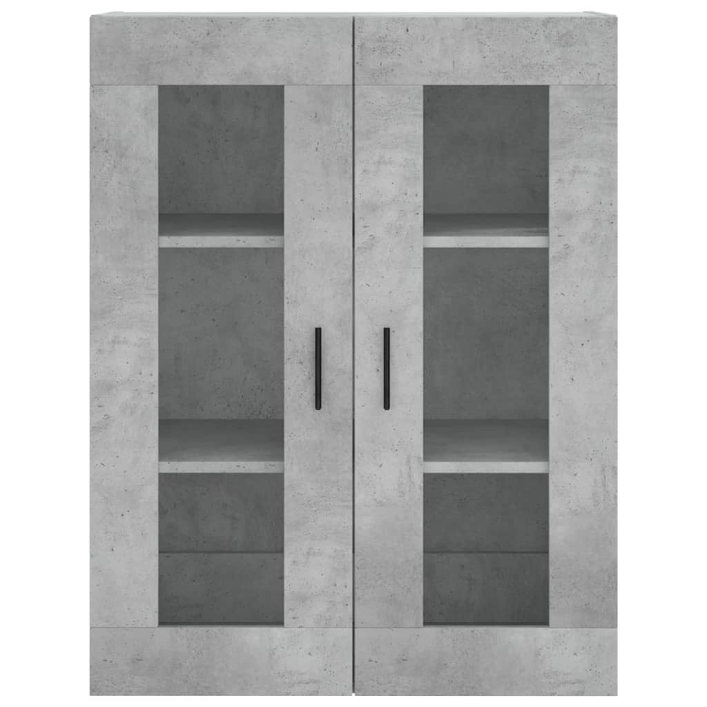 Image Buffet haut Gris béton 69,5x34x180 cm Bois d'ingénierie | Xios Store SNC vidaXL Xios Store SNC