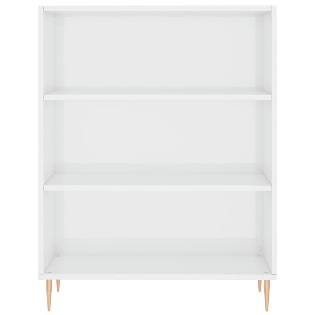 Image Buffet haut Blanc brillant 69,5x34x180 cm Bois d'ingénierie | Xios Store SNC vidaXL Xios Store SNC