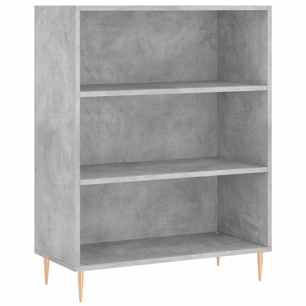 Image Buffet haut Gris béton 69,5x34x180 cm Bois d'ingénierie | Xios Store SNC vidaXL Xios Store SNC